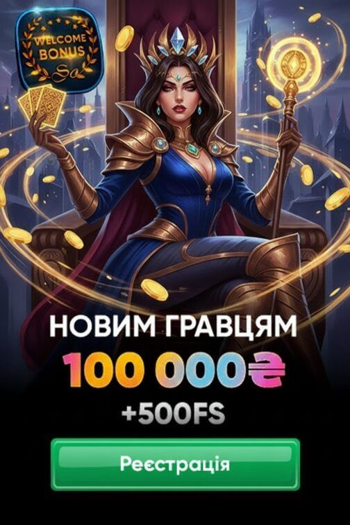 Зображення для 100000 грн и 500 фриспинов новым игрокам в казино Slots City
