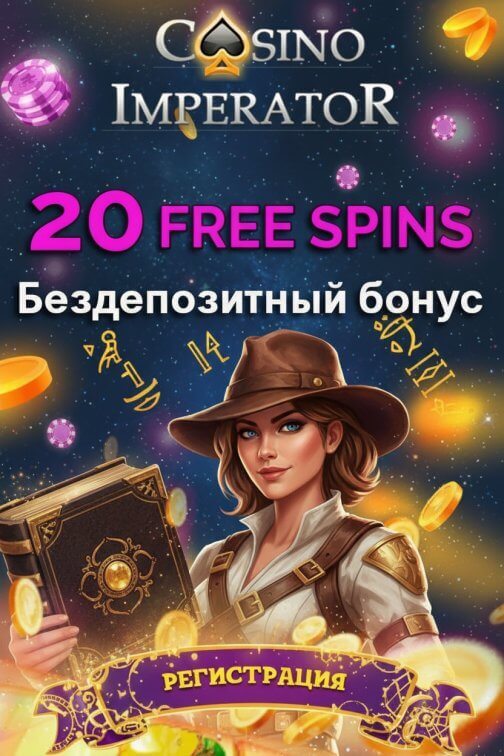 Зображення для 20 фриспинов без депозита новым игрокам в Imperator Casino
