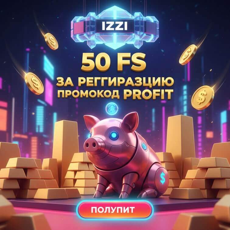 Зображення для 50 фриспинов без депозита новым игрокам в казино IZZI
