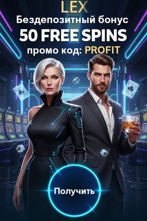 Зображення для 50 фриспинов без депозита новым игрокам в онлайн-казино Lex Casino