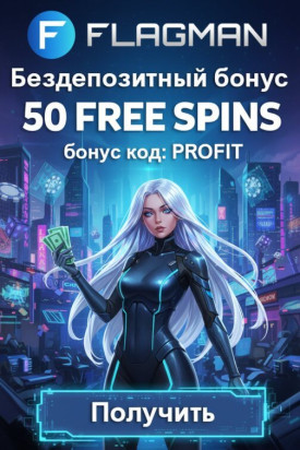 Зображення для 50 фриспинов без депозита за регистрацию в Flagman Casino