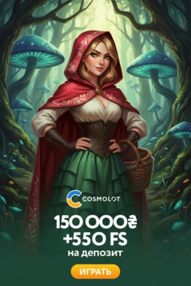 Зображення для 5000 гривен на счет и 500 фриспинов для новых игроков Космолот