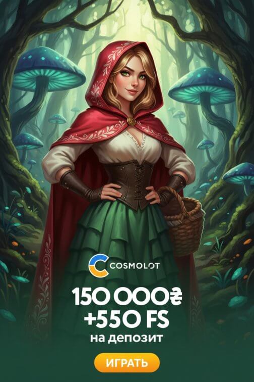 Зображення для 5000 гривен на счет и 500 фриспинов для новых игроков Космолот