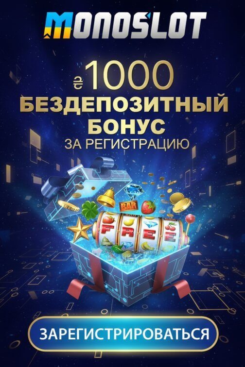 Зображення для 1000 грн бонуса без депозита и 50 фриспинов новым игрокам в MonoSlot